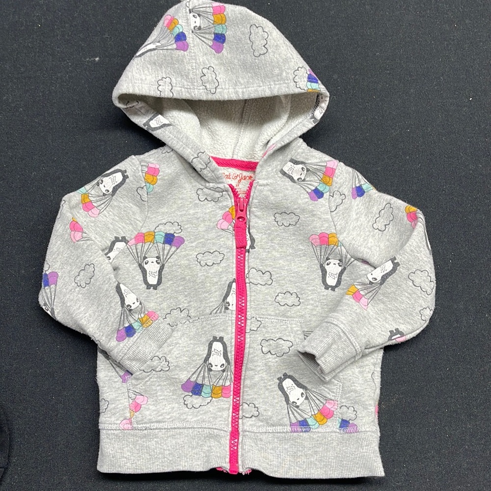 Cat & Jack jacket. Size 2t. Worn with a spot on the back. See pictures.
